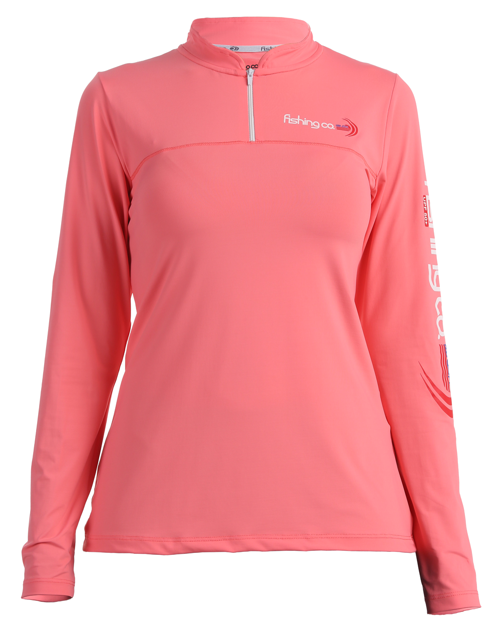 ZIPPER | PERFORMANCE LONG SLEEVE SHIRT | Electric Orange | WOMAN
