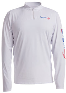 ZIPPER | PERFORMANCE LONG SLEEVE SHIRT | White