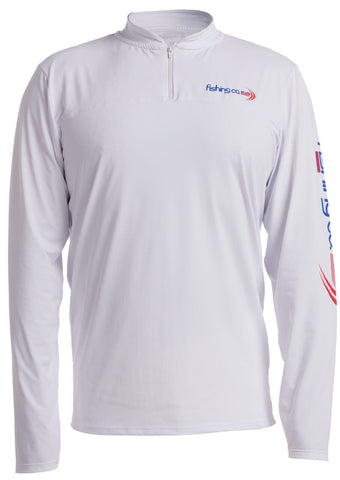 ZIPPER | PERFORMANCE LONG SLEEVE SHIRT | White